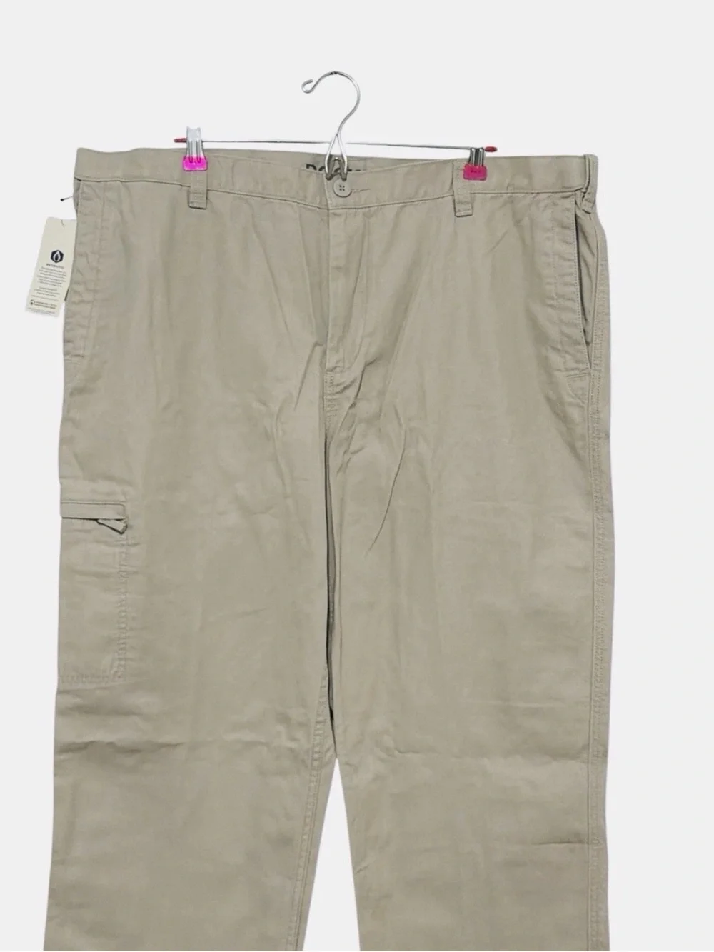 Dockers Comfort Cargo Pants Khaki Classic Fit Stretch Cotton Canvas Size 44x32